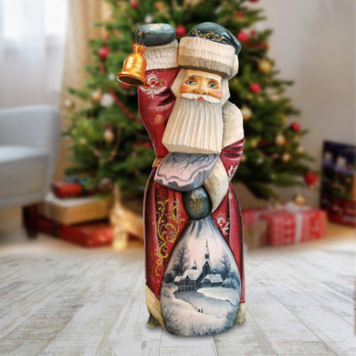Twilight Santa Hand-Painted WOODCARVED Masterpiece by G. DeBrekht - Christmas Decor - 2421130 *** PRE-ORDER - Handmade Just for You! ***