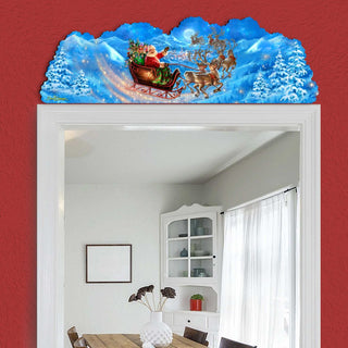 Magic Flight Santa Nativity Outdoor Decor by D. Gelsinger - Nativity Holiday Decor - 8461033F-1314