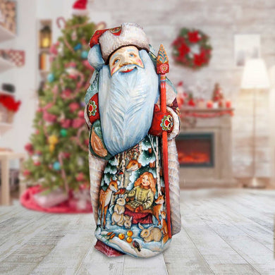 Winter Ballad Santa Hand-Painted WOODCARVED Masterpiece by G. DeBrekht - Christmas Decor - 241129