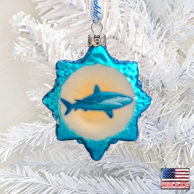 Shark Mercury Glass Ornament by G. DeBrekht - Coastal Holiday Decor - 776287