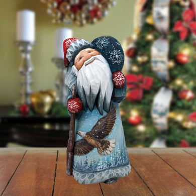 Eagle Santa Hand-Painted WOODCARVED Masterpiece by G. DeBrekht - Wildlife Holiday Decor - 8215112-2