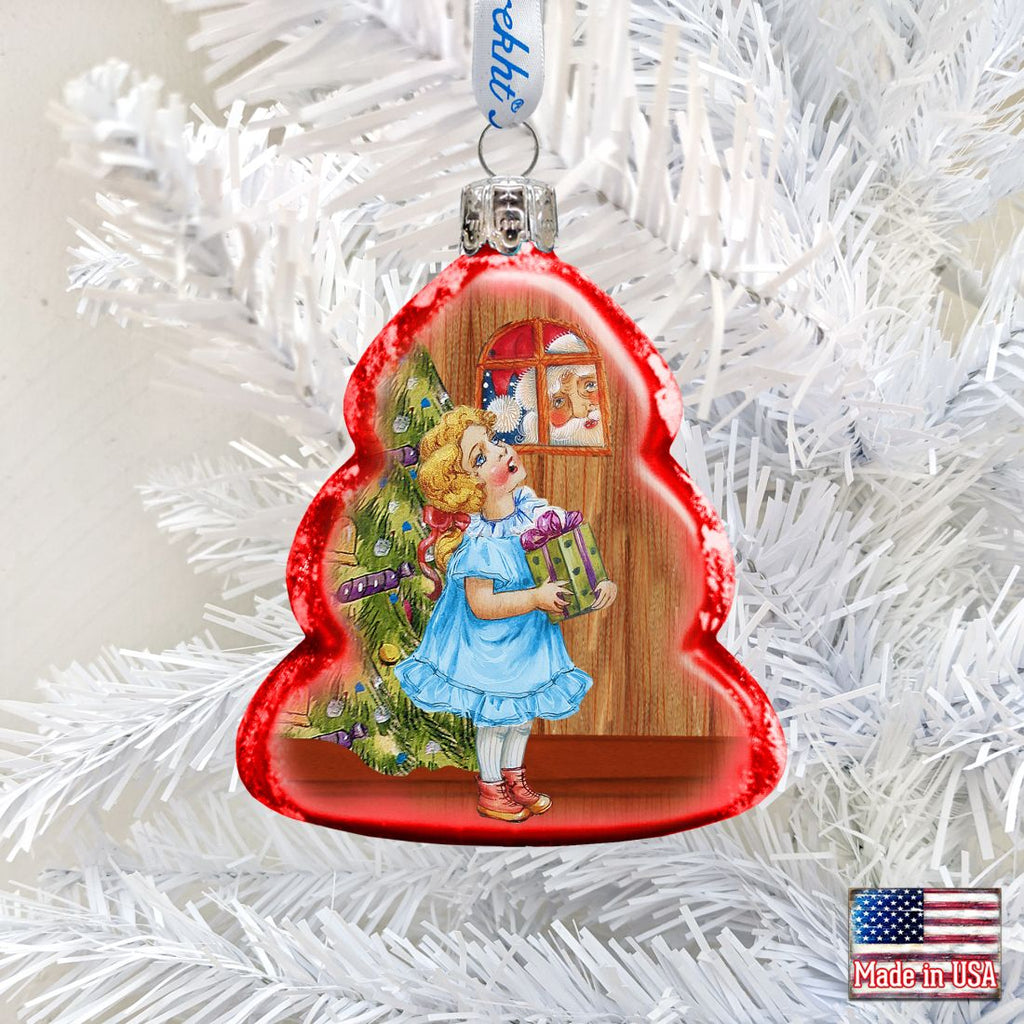 Thank You Santa Mercury Glass Ornament by G. DeBrekht - Christmas Decor - 773014
