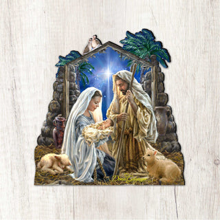 Glory to God Nativity Door Decor by D. Gelsinger - Nativity Holiday Decor - 8461010H-1722