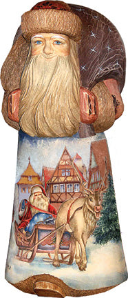 Nostalgic Christmas village 21, Hand-Painted WOODCARVED Figurine by G. DeBrekht - SPECIAL ORDER *** PRE-ORDER - Handmade Just for You! ***