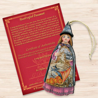 Halloween Witch Wooden Ornaments by G. DeBrekht - Thanksgiving Halloween Decor - 8114170