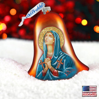 Mary Magdalena Bell Glass Ornament by G. DeBrekht - Nativity Holiday Decor - 752-038