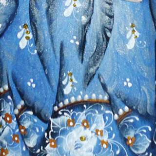 Dancing Santa in Blue Hand-Painted WOODCARVED Masterpiece by G. DeBrekht - Christmas Decor - 8201011 *** PRE-ORDER - Handmade Just for You! ***