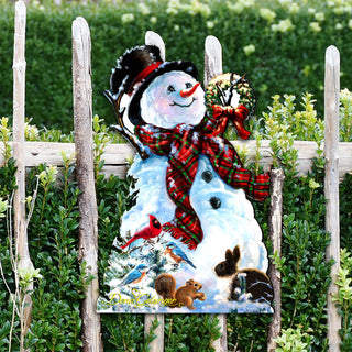 An Old Fashioned Christmas Door Decor by D. Gelsinger - Christmas Santa Snowman Decor - 8461024H-1563