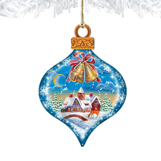 Winter Drop Christmas Wooden Ornaments by G. DeBrekht - Christmas Santa Snowman Decor - 8112182