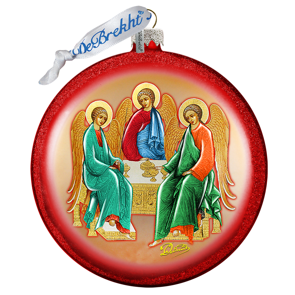 Trinity Glass Ornament by G. DeBrekht - Nativity Holiday Decor - 744-019