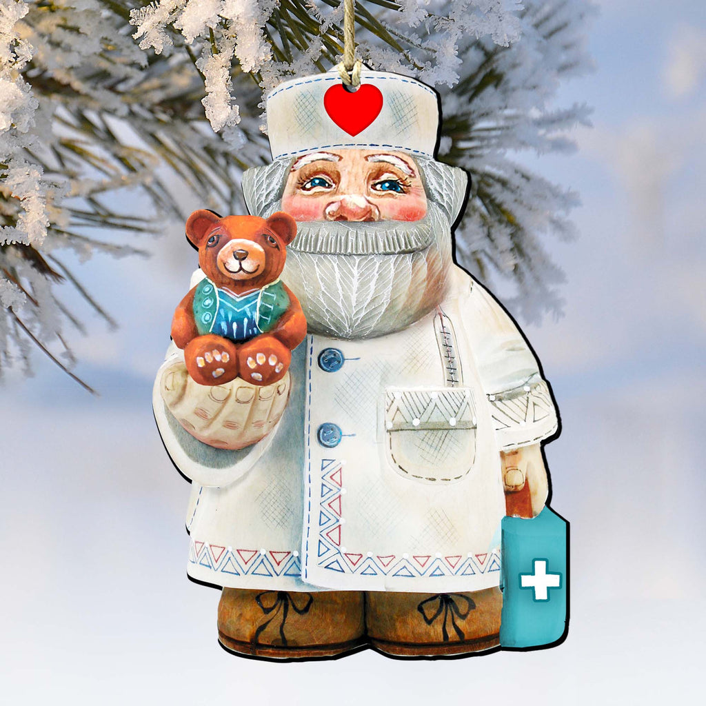 4 Angel Christmas Ornaments - Set of 5, Size 4 | Unique Teddy Bear Ornaments | Vermont Teddy Bear