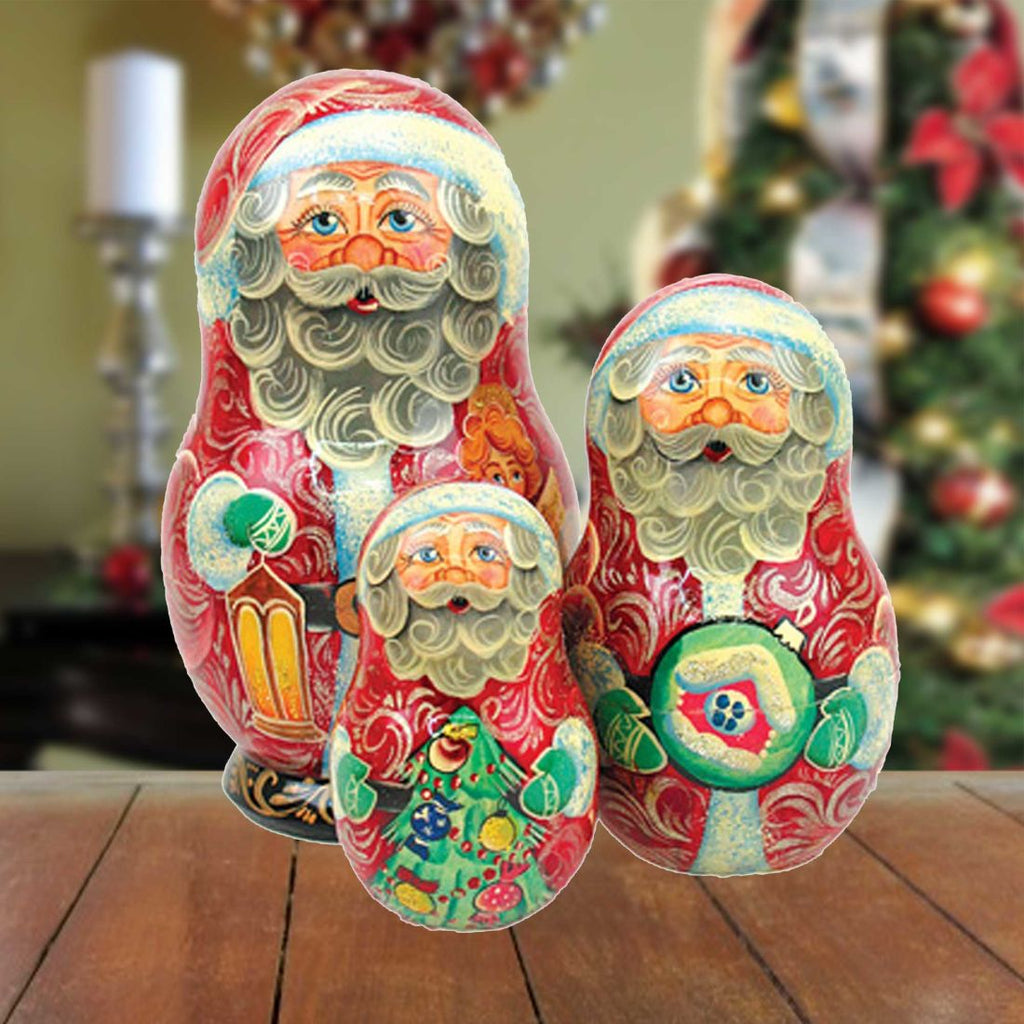 Santa claus sale nesting dolls