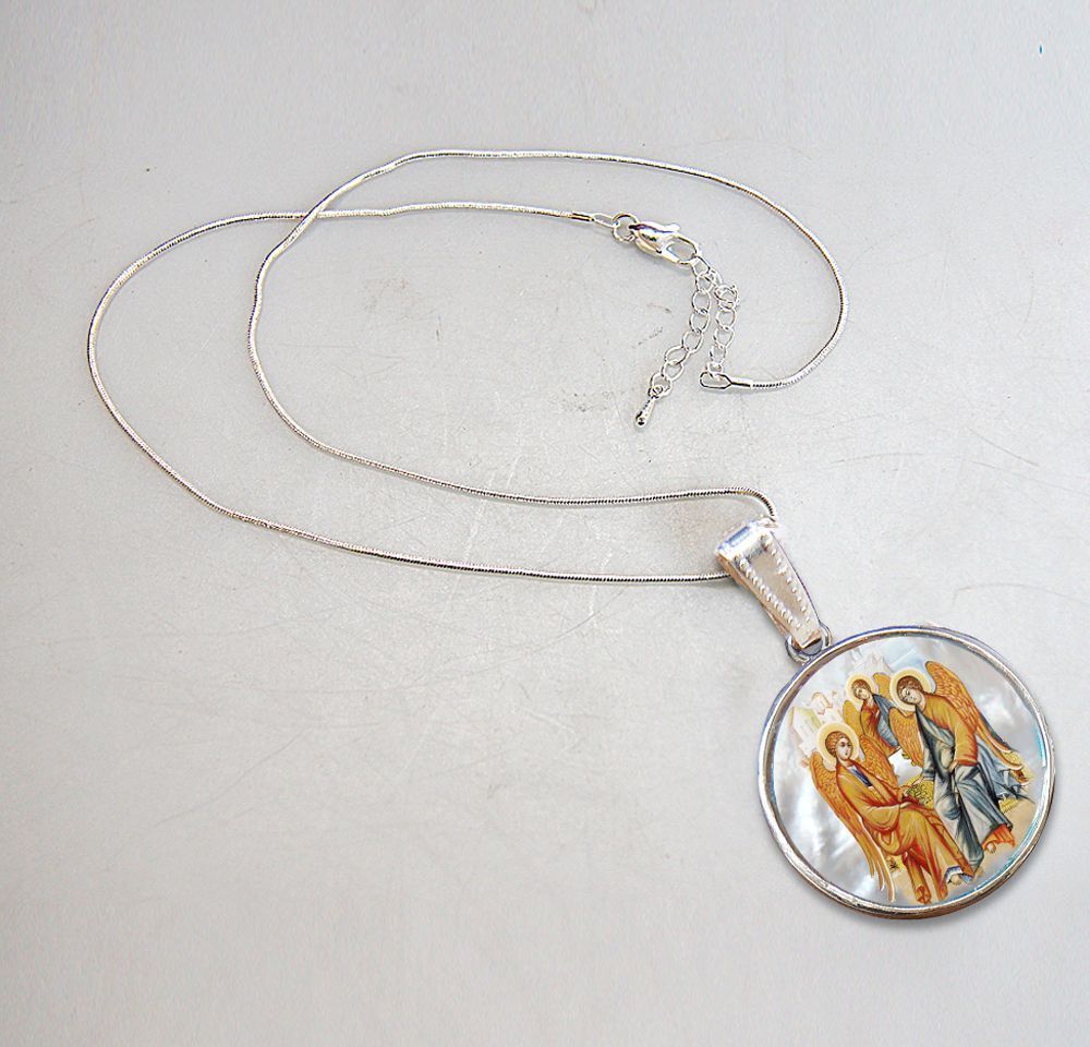 Jesus Mother of Pearl buying and Wood Jewelry Pendant