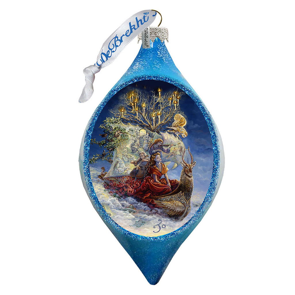 G. Debrekht Ship of Dreams Coastal Glass Ornament by Josephine Wall Coastal Sea-Life  Decor