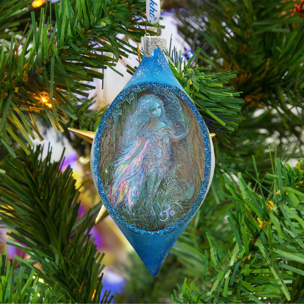 Faux Glazed Tree Ornaments, The Blue Brick