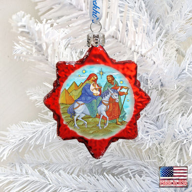 Nativity Mercury Glass Ornament by G. DeBrekht - Nativity Holiday Décor - 772021