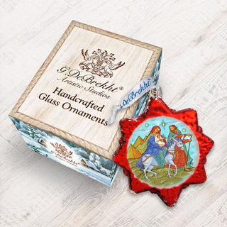 Nativity Mercury Glass Ornament by G. DeBrekht - Nativity Holiday Décor - 772021