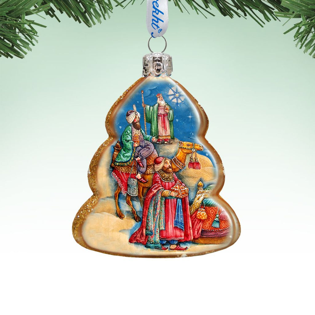 Three Kings Mercury Glass Ornament by G. DeBrekht - Nativity Holiday Décor - 772073