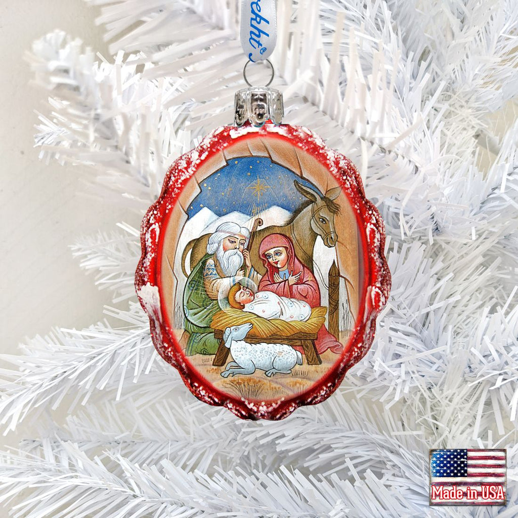 Orthodox Nativity Mercury Glass Ornament by G. DeBrekht | Designocracy