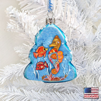 Tree Fish Mercury Glass Ornament by G. DeBrekht - Coastal Holiday Décor - 776275