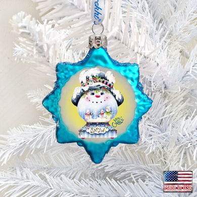 The Sweetest Season Mercury Glass Ornament by Jamie Mills-Price - Christmas Santa Snowman Décor - 778212-7508
