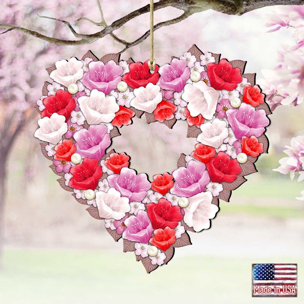 Valentine Heart Ornament Wreath