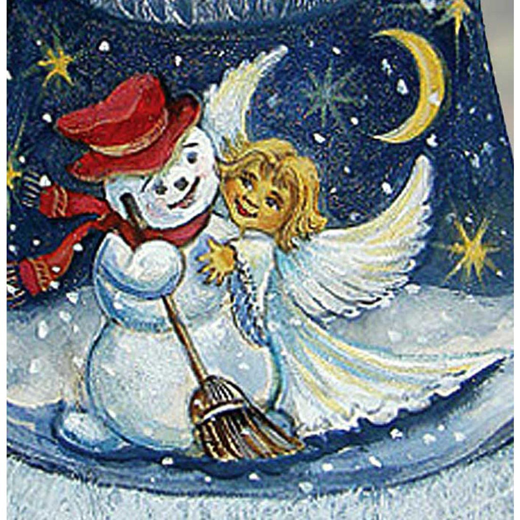 Santa Happy Couple Hand-Painted Wood Carved Masterpiece by G