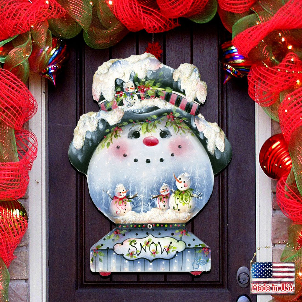 Designocracy 24 x 18 in. An Old Fashioned Christmas Door Decor