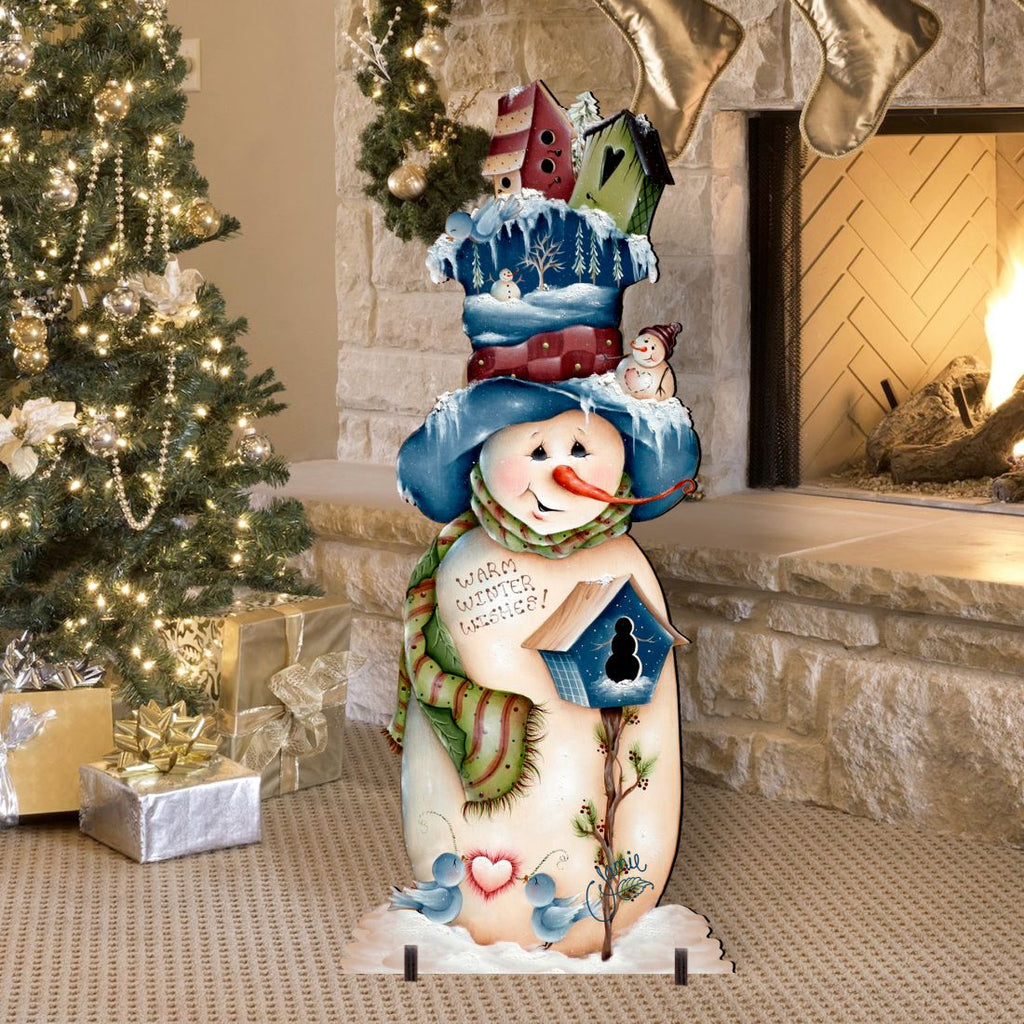 Creating Enchanting Blue and White Snowman Decorations for Your Winter Wonderland