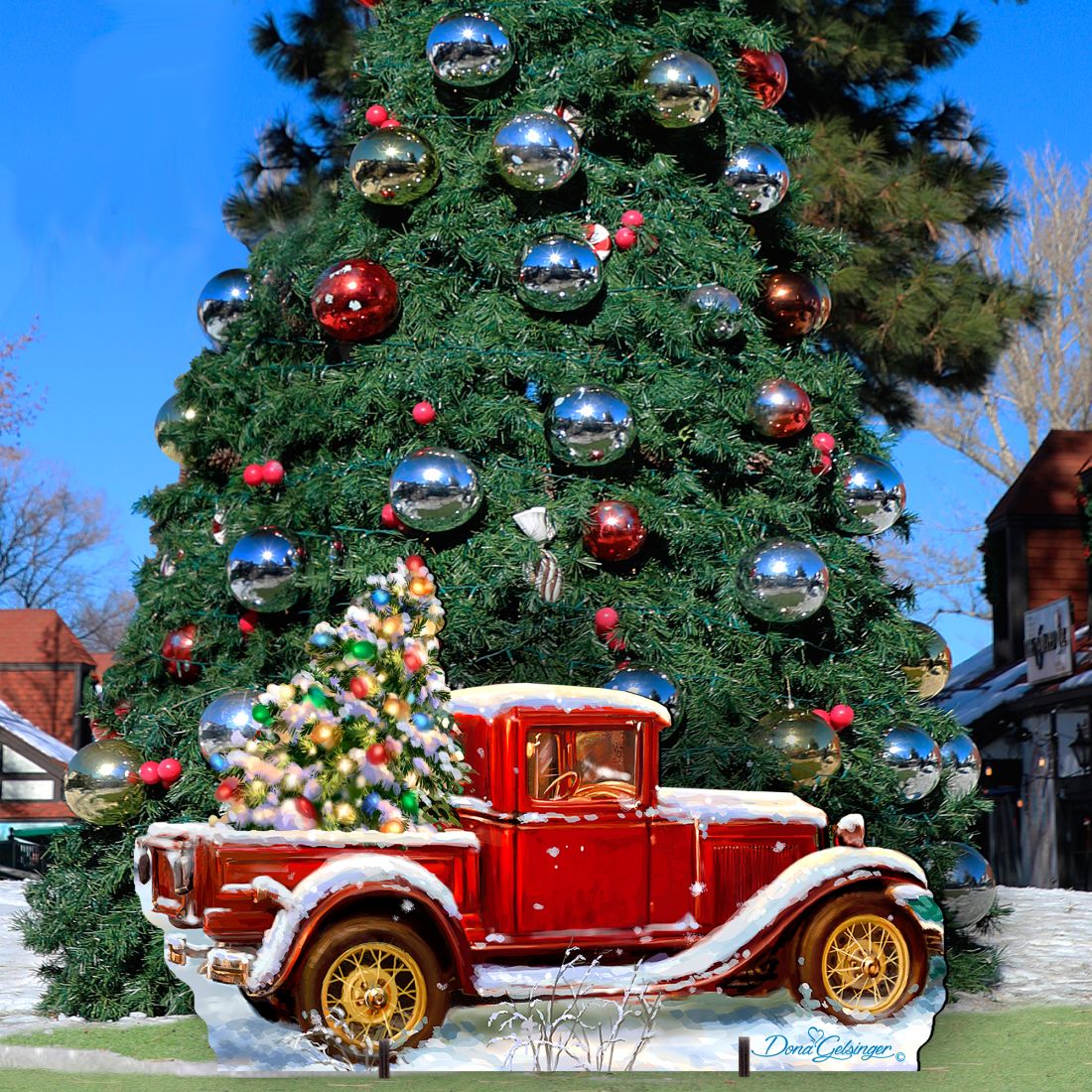 Christmas old fashion truck & Santa MINIS ~ Saturday, November