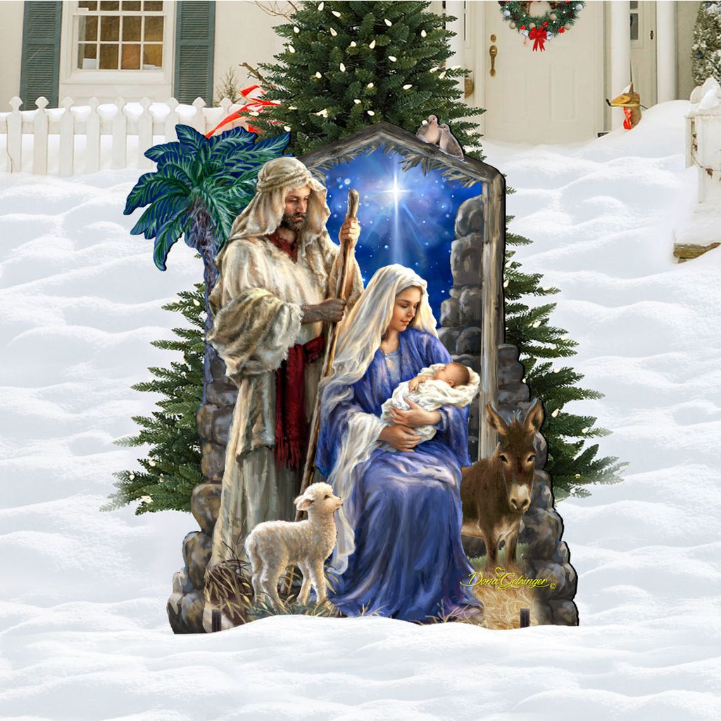 Miracle Outdoor Nativity Set  by D. Gelsinger - Nativity Holiday Décor - 8461041F-S3-1201
