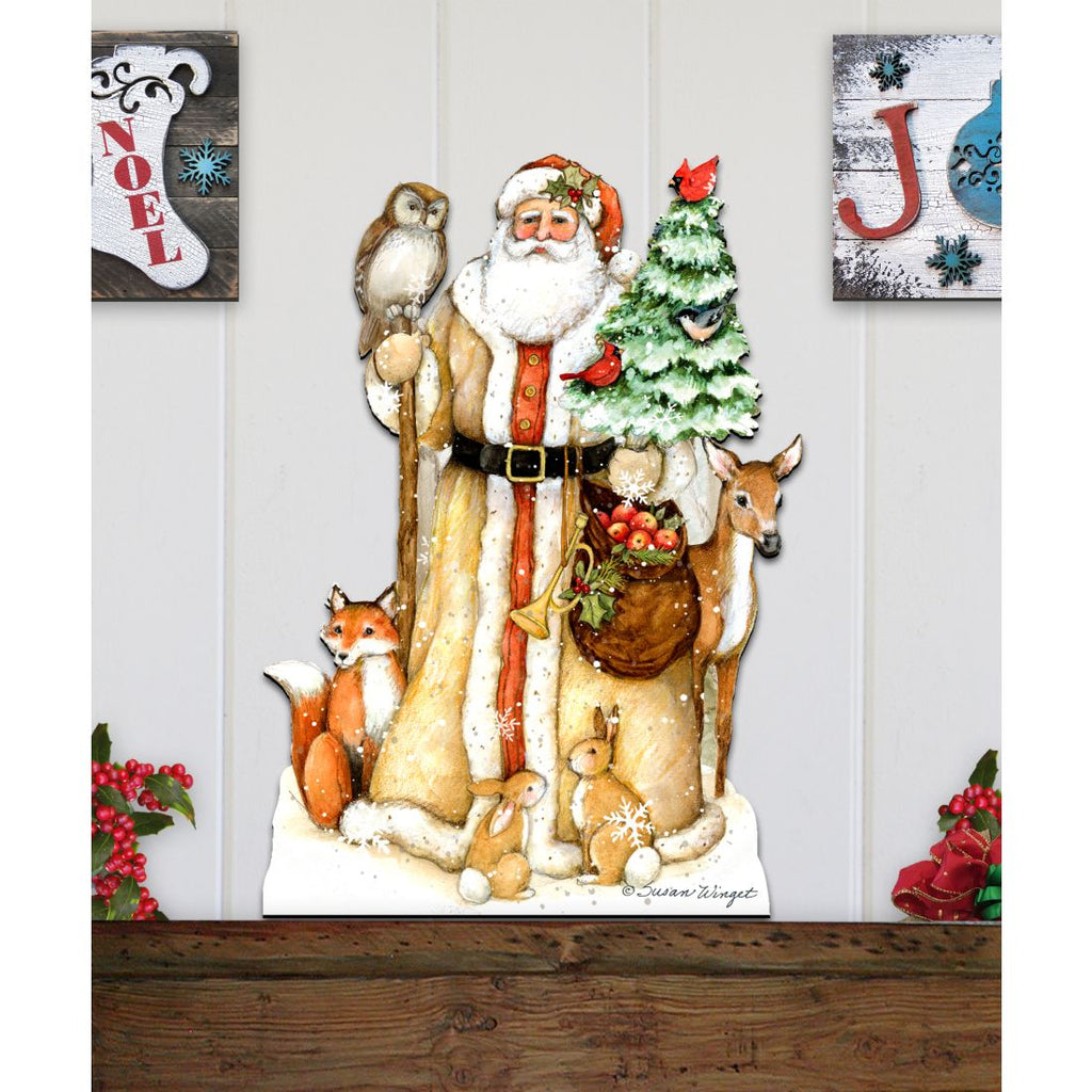 Designocracy Ivory Snowman Christmas Outdoor Yard Sign by Susan Winget Christmas Santa Snowman Decor