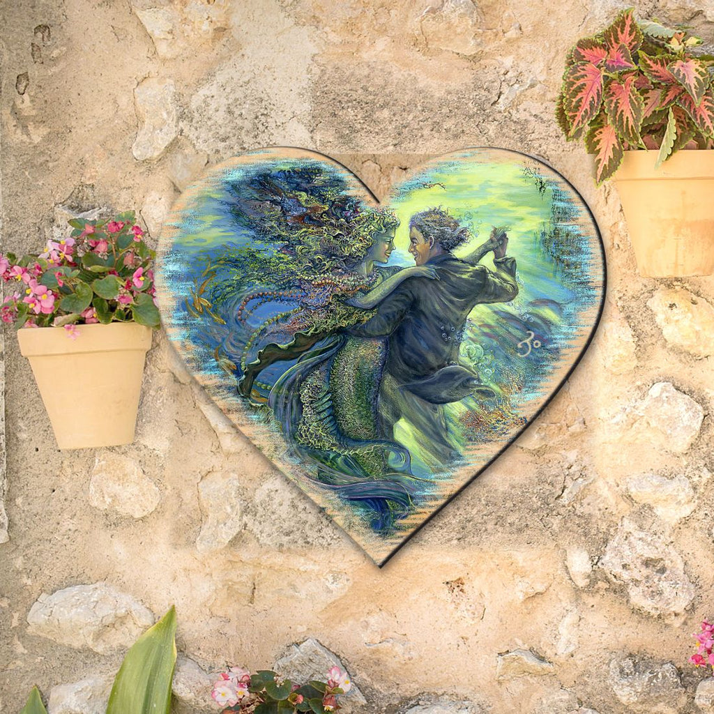 For The Love of Mermaid Coastal Outdoor Décor by Josephine Wall
