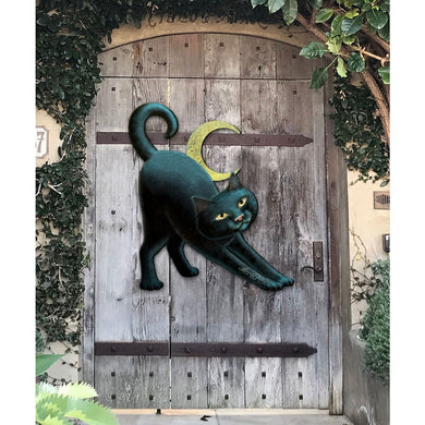 Spooky Halloween Cat Door Decor by Laura Seeley - Thanksgiving Halloween Decor - 8512054H