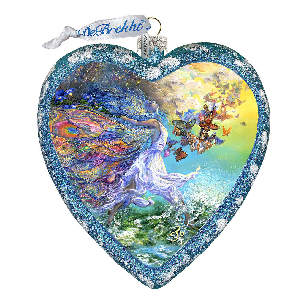 Mer Angel Fantasy Wooden Wall Art by Josephine Wall