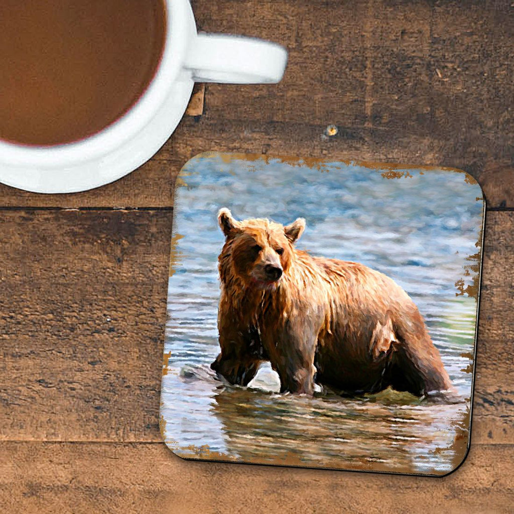 Cork Coasters - Set of 4, Brown