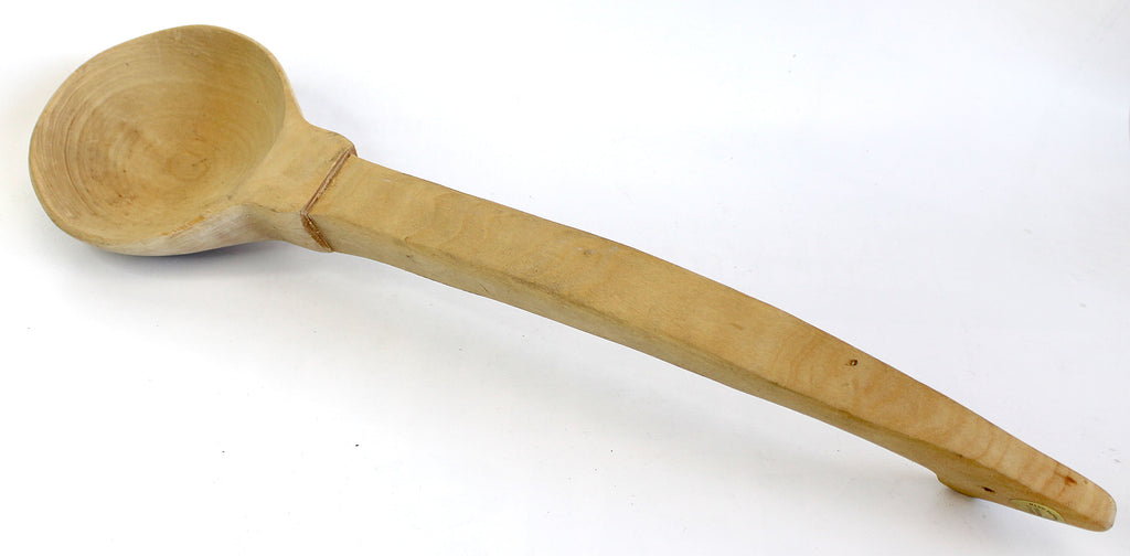 WOODCARVED Serving Spoon – Oversized Wooden Spoon Hand Carved Linden Wood by G.DeBrekht