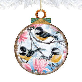Birds Ball Wooden Ornaments by G. DeBrekht - Christmas Decor - 8025222