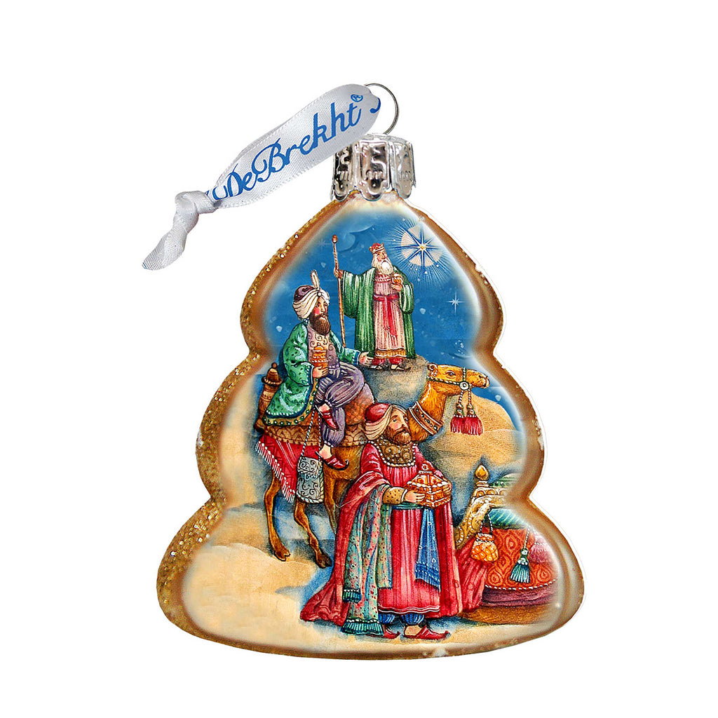 Three Kings Mercury Glass Ornament by G. DeBrekht - Nativity Holiday Décor - 772073