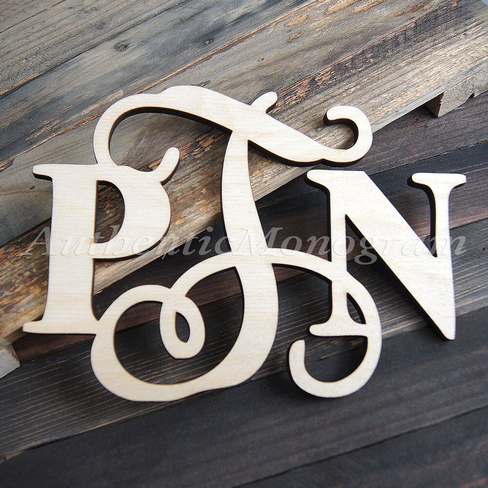 Metal Monogram Letter, Metal Monogram Door Hanger, Wall Art